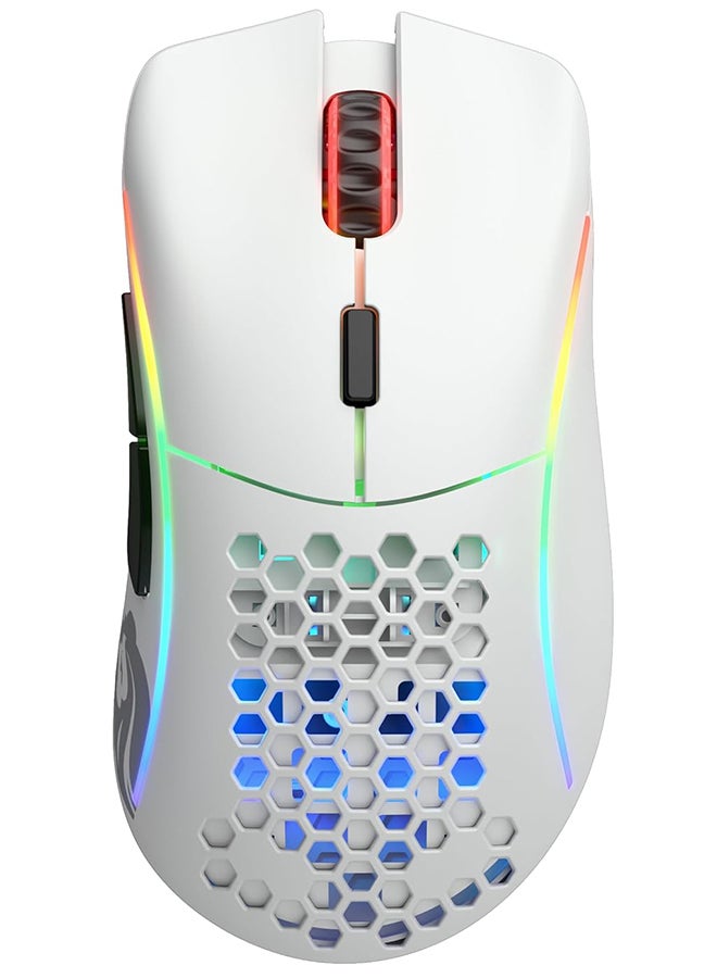 Glorious PC Gaming Race Model USB D Wireless Gaming Mouse - RGB 69g Lightweight Ergonomic Wireless Gaming Mouse (Matte White) - Image 2