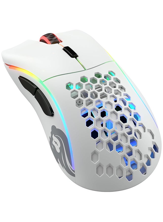 Glorious PC Gaming Race Model USB D Wireless Gaming Mouse - RGB 69g Lightweight Ergonomic Wireless Gaming Mouse (Matte White) - Image 1