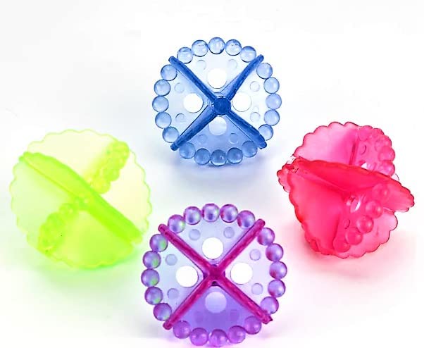 LA NEELJA Laundry Balls Dryer Balls Reusable Washing Machine Ball For Fabric Softener Clothes Cleaning Helper Cleaner For Washing Machine Multicolor 8Pcs - Image 3
