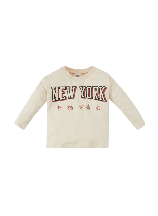 DeFacto - Babyboy Regular Fit Bike Neck Knitted Long Sleeve T-Shirt - Image 1