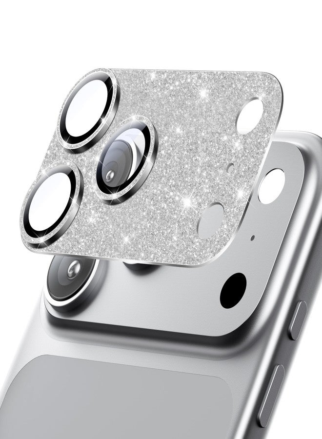 Hoerrye واقي عدسة كاميرا Hoerrye لهاتف iPhone 17 Pro - [مقاوم للكسر حتى ارتفاع 12 قدمًا، معيار عسكري] [امتصاص قوي] غطاء معدني علوي، زجاج مقوى 9H+، غطاء كامل لشاشة الكاميرا، متوافق مع جميع أنواع الجرابات، أبيض لامع - Image 1