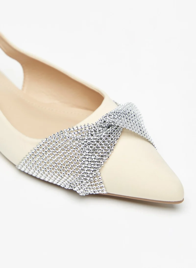 Flora Bella By Shoexpress Womens Embellished Sling Back Slip On Flat Shoes Ramadan Collection