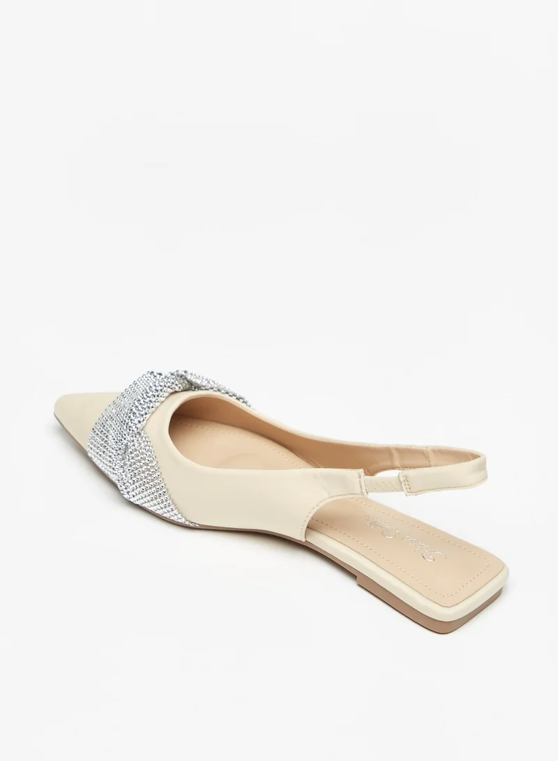 Flora Bella By Shoexpress Womens Embellished Sling Back Slip On Flat Shoes Ramadan Collection
