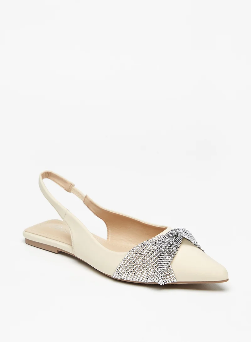 Flora Bella By Shoexpress Womens Embellished Sling Back Slip On Flat Shoes Ramadan Collection