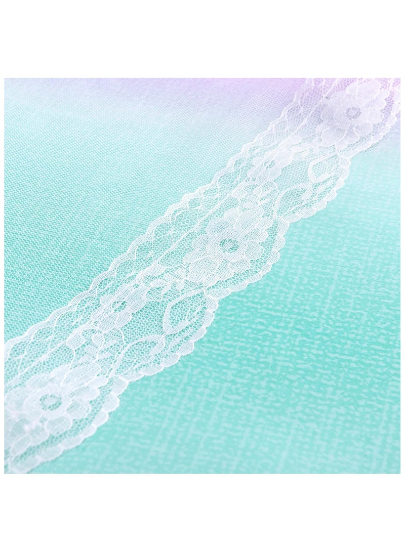 Curtains for Girls Bedroom Kids Room Unicorn Princess Theme Room Darkening 63 inches Long Wall Decals Pink Purple Green, W52 X L63 - Image 4