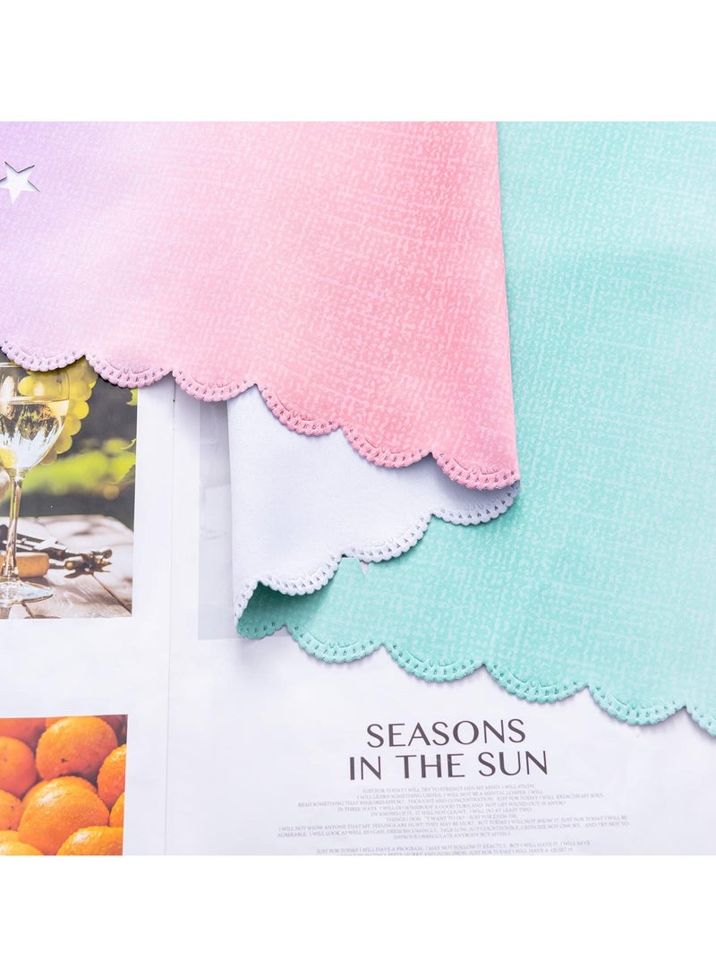 Curtains for Girls Bedroom Kids Room Unicorn Princess Theme Room Darkening 63 inches Long Wall Decals Pink Purple Green, W52 X L63 - Image 5