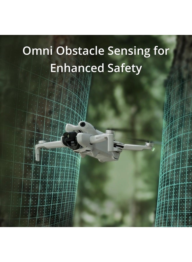 dji Mini 4 Pro (DJI RC-N2), Folding Mini-Drone with 4K HDR Video Camera for Adults, Under 0.549 lbs/249 g, 34 Mins Flight Time, 20 km Max Video Transmission Distance, Omnidirectional Vision Sensing - Image 4