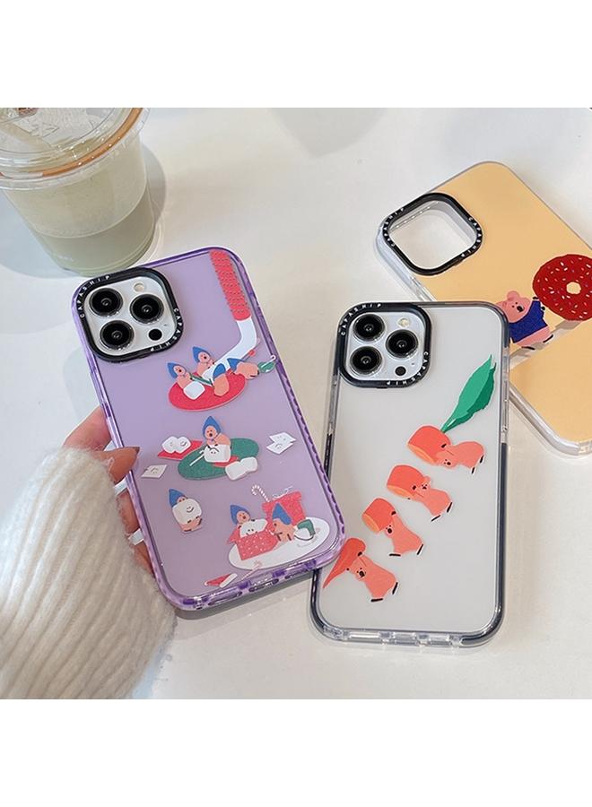 S-TOP Case For iPhone XR Simple Illustration Pattern Full Coverage Phone Case - Image 2
