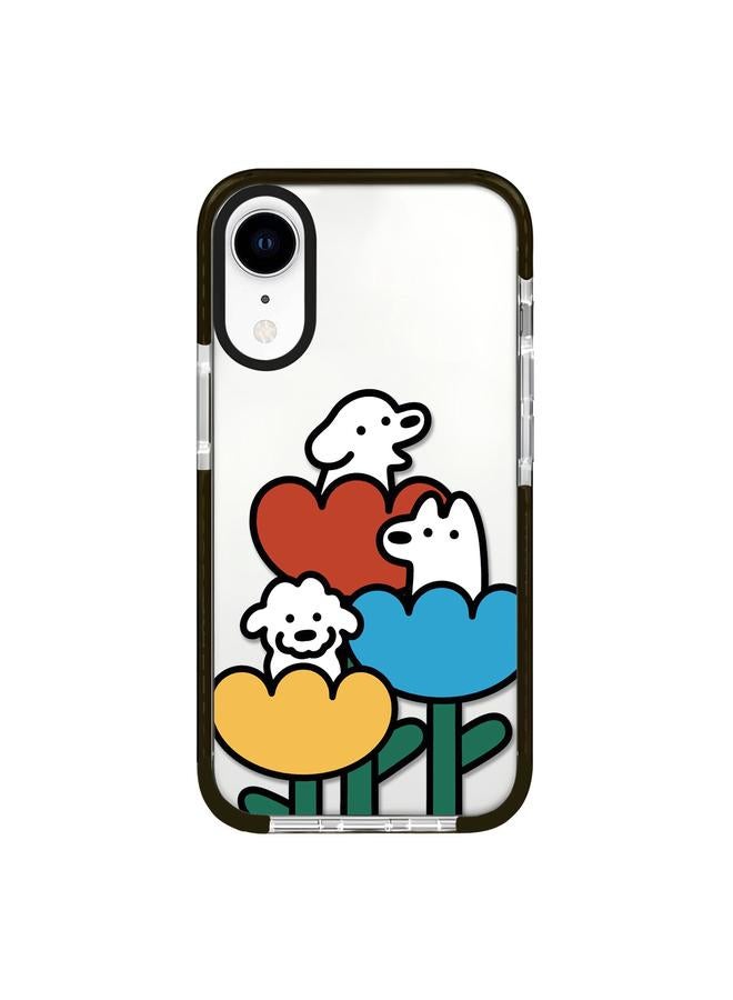 S-TOP Case For iPhone XR Simple Illustration Pattern Full Coverage Phone Case - Image 1