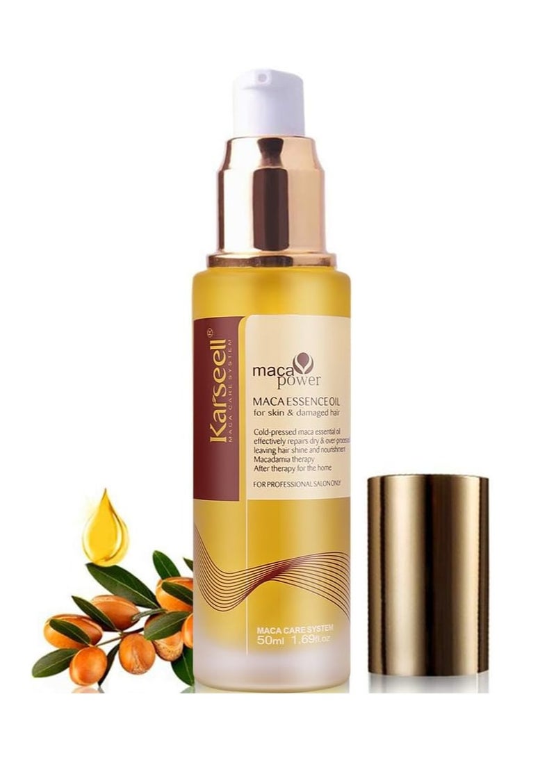 Generic Revitalize Your Hair with Cold Pressed Moroccan Argan Oil Serum  Lightweight Solution for Dry Damaged Hair (50ml)  - Image 1