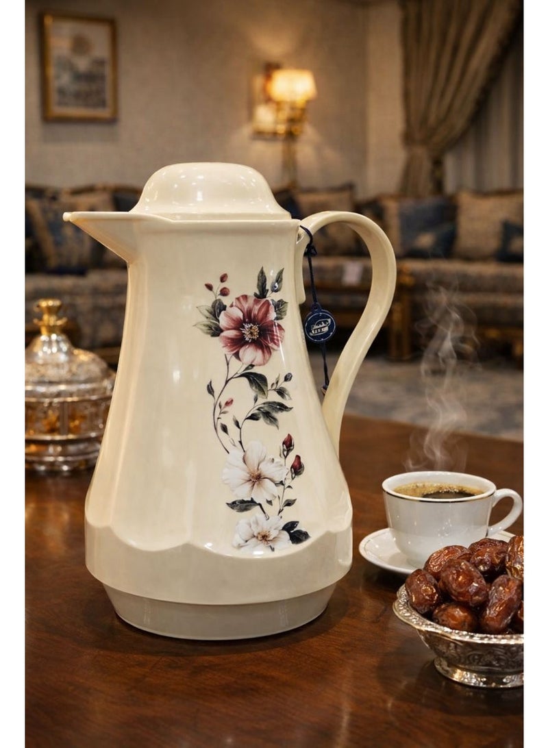 REFAN Rivan Floral Design Thermos – 1 Liter Capacity