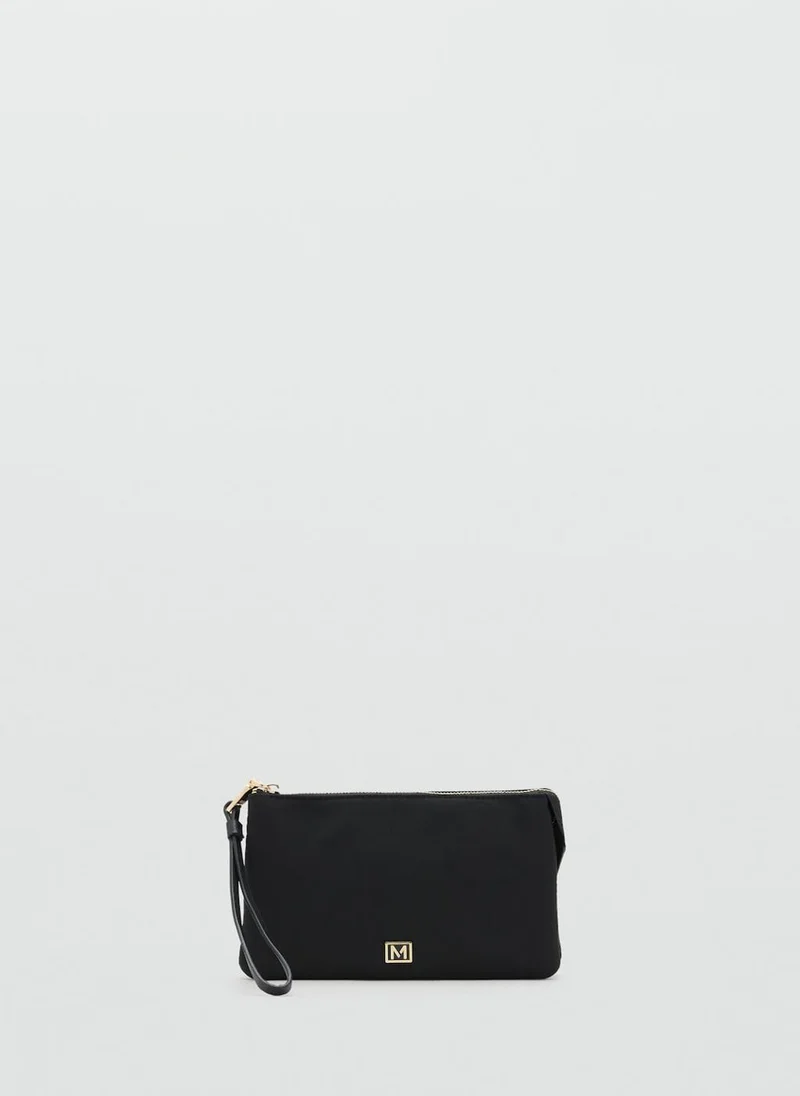MANGO Nylon Purse With Zip