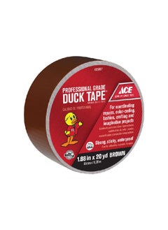 ACE Heavy-Duty Cotton Mesh Professional Grade Duct Tape Brown 1.88 Inch x 20 Yard 4028957 