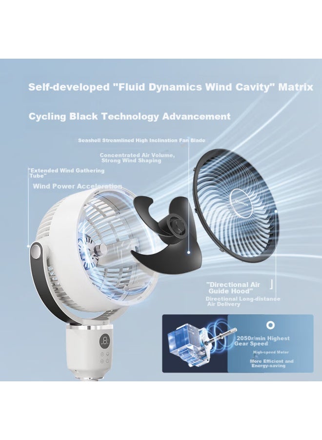 Airmate Air Circulation Fan, Electric Fan For Home Use, High Air Volume, Desktop Or Floor Fan, Small Fan, Voice-controlled, Smart, Quiet, Ventilation Fan, Fa18-srd161 - Image 1