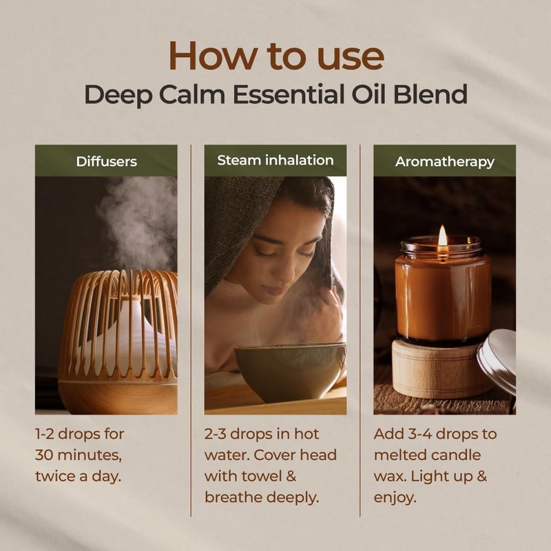 Gya Labs Deep Calm Essential Oil Blend for Relaxation & Emotional Balance - 0.34 fl oz - Calm Aromatherapy Oils for Diffusers, Humidifiers, Aromatherapy - Suitable for Work, Home or Personal Use - Image 5