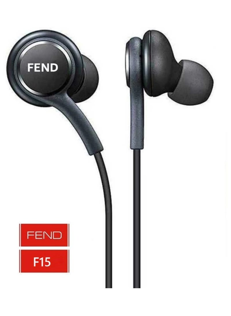 FEND F15 In-Ear Wired Earphones | High Bass Stereo Sound | HD Clear Microphone & Inline Remote | Comfortable Fit | Compatible with Android Smartphones, Tablets & Laptops – Black - Image 4