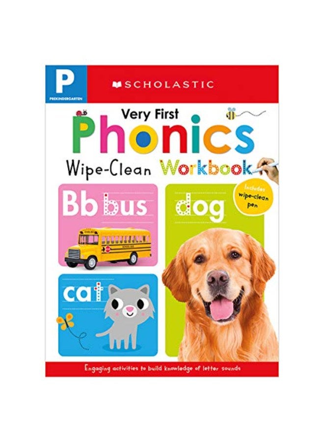 Very First Phonics Pre-K Wipe-Clean Workbook: Scholastic Early Learners (Wipe-Clean)