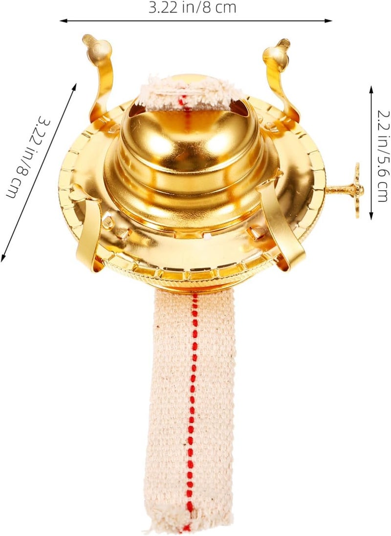 VOSAREA Kerosene Lamp Burner Replacement Retro Brass Oil Lamp Holder Regulator and Fittings - Image 5