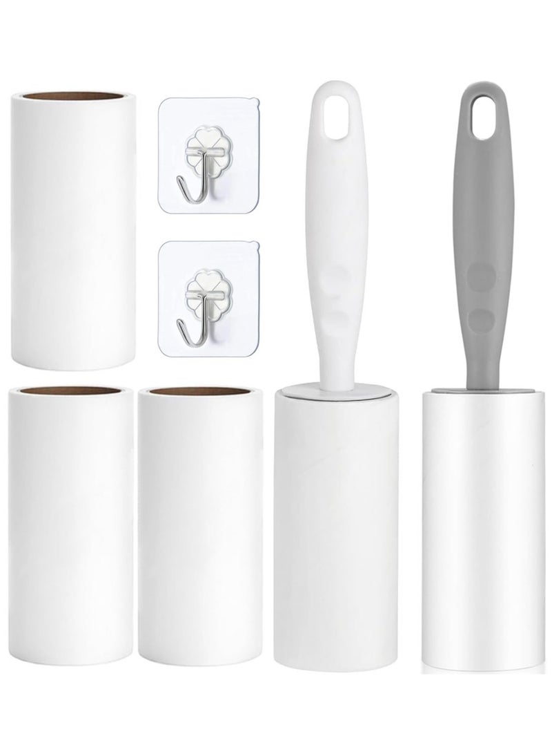 kaiderine Portable Lint Roller ,2 Handle with 5 Extra Sticky Lint Roller Set 300 Sheetsfor Clothes,with Protective Covers, Sofa, Bed and Carpet, Lint Roller for Pet Hair, Cat Hair Dog Hair, Dust - Image 1