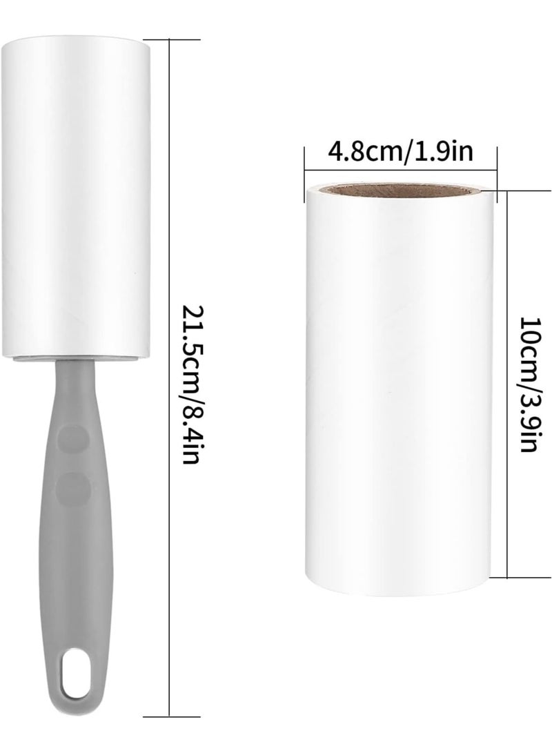 kaiderine Portable Lint Roller ,2 Handle with 5 Extra Sticky Lint Roller Set 300 Sheetsfor Clothes,with Protective Covers, Sofa, Bed and Carpet, Lint Roller for Pet Hair, Cat Hair Dog Hair, Dust - Image 2