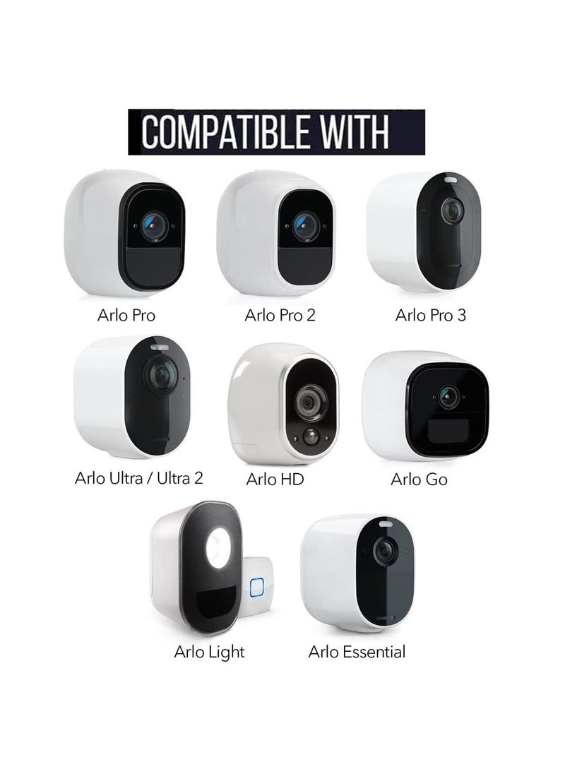 SYOSI Security Camera Metal Wall/Ceiling Mount, Indoor/Outdoor Mount Compatible with Arlo, Arlo Pro 2 3, Arlo Ultra Camera and Compatible Camera with 1/4 Screw Head (2 Pack)  - Image 2