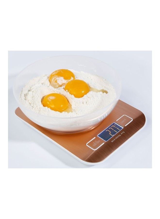 Digital Kitchen Scale with LCD Display Silver