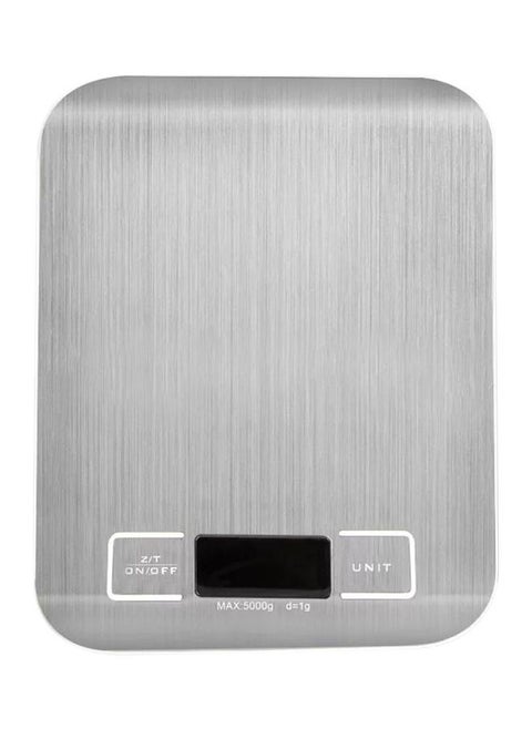 Digital Kitchen Scale with LCD Display Silver