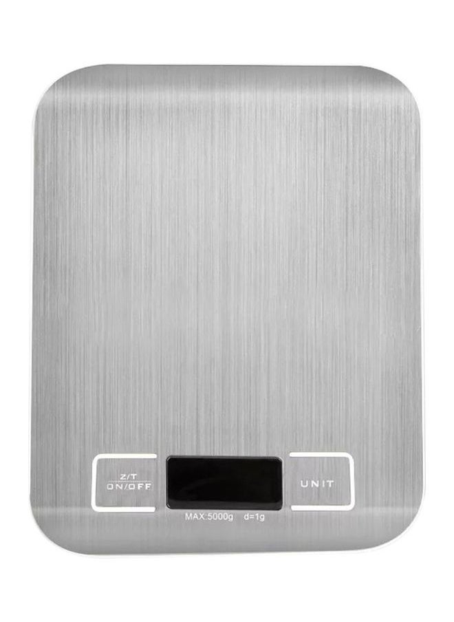 Digital Kitchen Scale with LCD Display Silver
