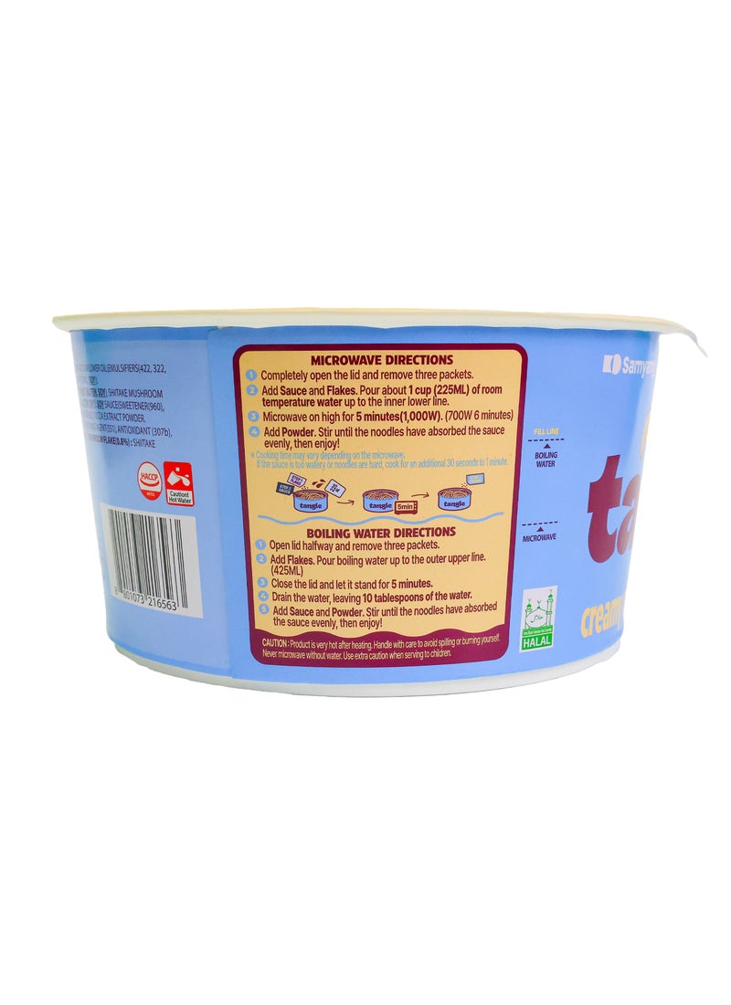 Samyang Tangle Creamy Mushroom Pasta Noodle Big Bowl - Image 4
