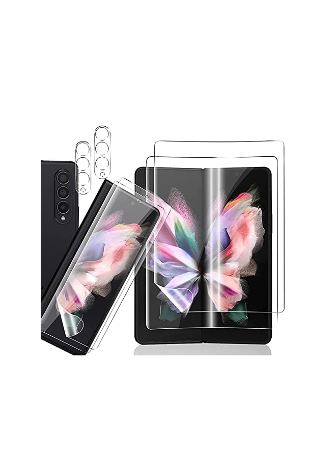 erorex Lukione Z Fold 4 Screen Protector Compatible With Samsung Galaxy Z Fold 4 Screen Protector Camera Lens Protector(Internal Screen+Front Screen) Hydrogel Film Soft (Z Fold 4) - Image 2