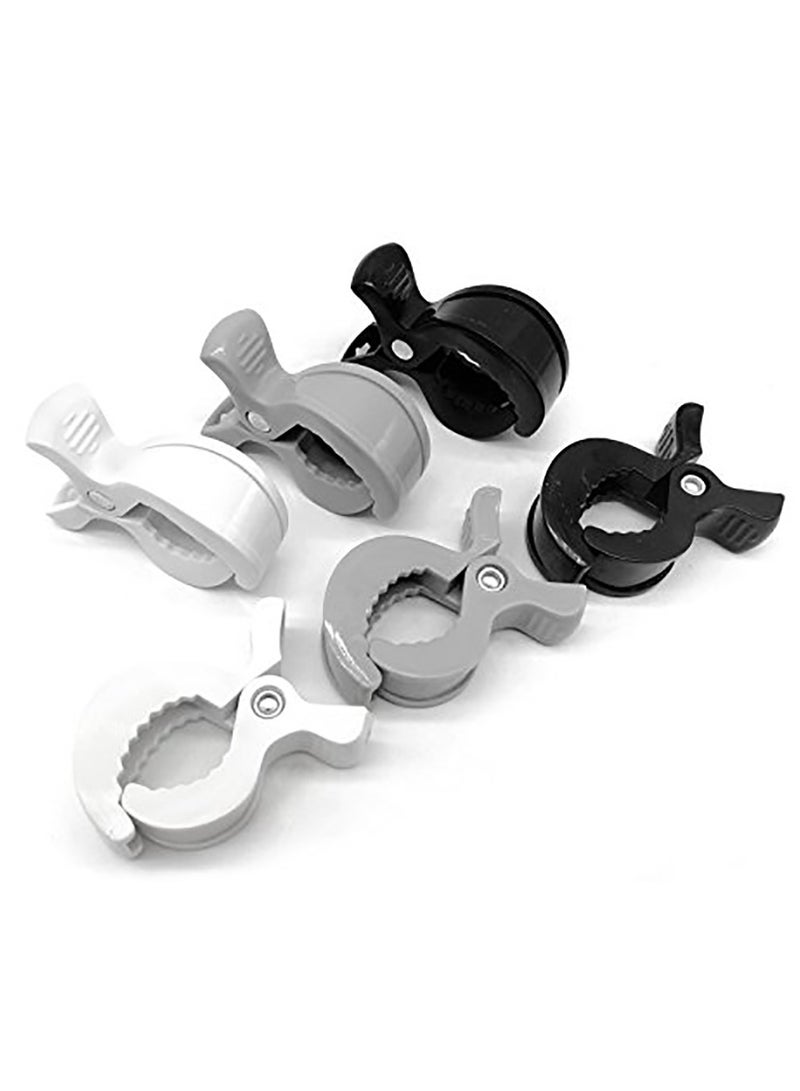 Excefore Buggy Grippers & Pram Clips Set 6 Stoller Clips & 2 Hooks Pram Muslin Blanket Clamps Stroller Pegs to Hook Toys Cover Toys  - Image 2