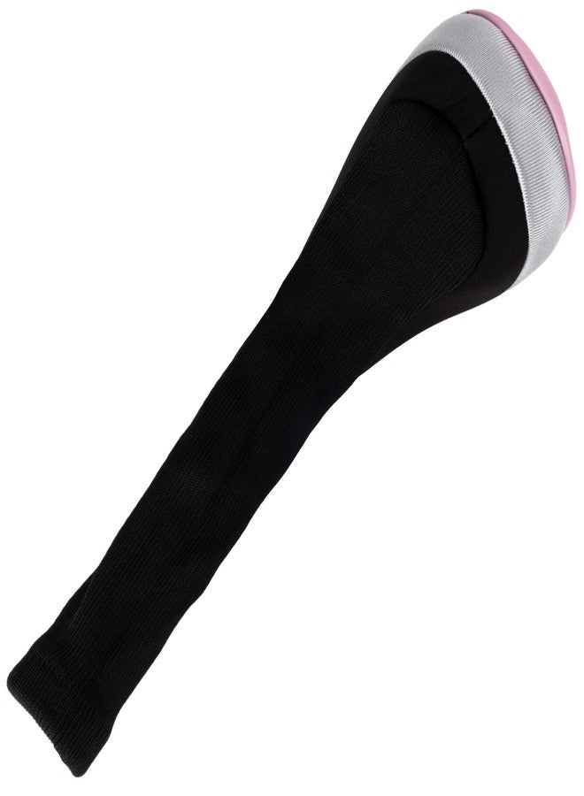 Andux 3pcs/Set PU Golf Wood Club Head Covers with Long Neck Pink - Image 3