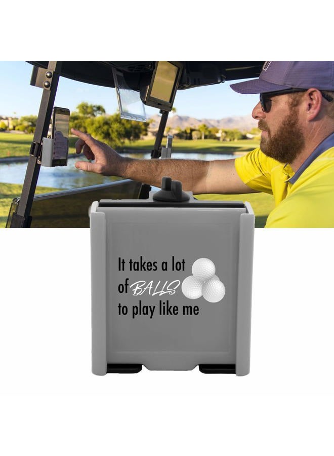 DESERT FOX GOLF Phone Caddy Funny Quotes - The Funniest Phone Holder Built specifically for - Fits All Popular Smart Phones (Balls) - Image 1