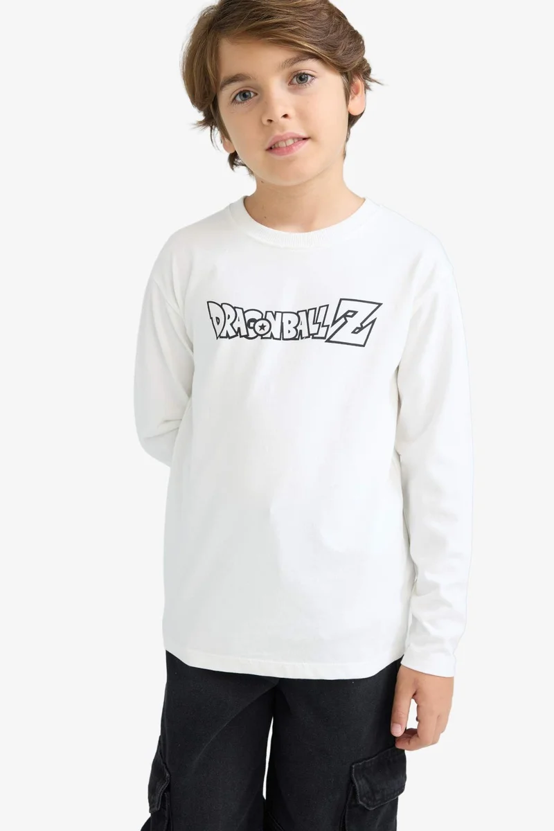 DeFacto Boy Dragon Ball Crew Neck Long Sleeve T-Shirt