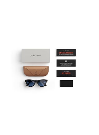 Ray-Ban Wearable x Skyler RW4010 601/MF-52 / Clear to Cerulean Blue Photochromic Lenses Black - view 5