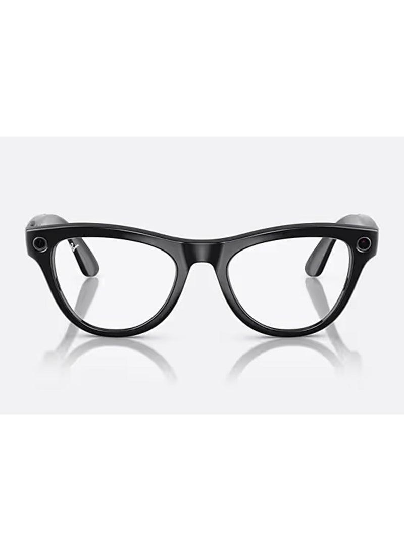 Meta Ray-Ban Wearable x Skyler RW4010 601/MF-52 / Clear to Cerulean Blue Photochromic Lenses Black - Image 1