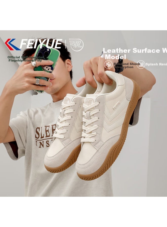Feiyue Official Men's Derby Shoes Spring New Casual Sneakers Men Light Gray Size 44 - Image 2