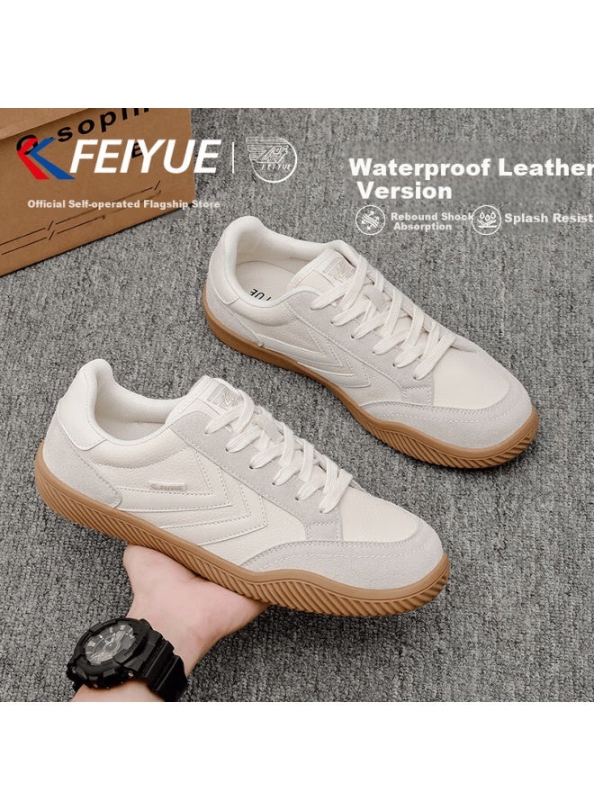 Feiyue Official Men's Derby Shoes Spring New Casual Sneakers Men Light Gray Size 44 - Image 1