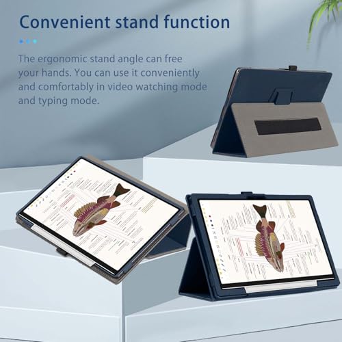 NOUKAJU Case for XPPen Note Pad Tablet 10.95inch,NOUKAJU Tablet Protection Cover,Folding Stand with Pencil Holder and Wrist Strap,Protection Case for XPPen 3 in 1 Color Digital Notebook(Dark-Blue) - Image 3