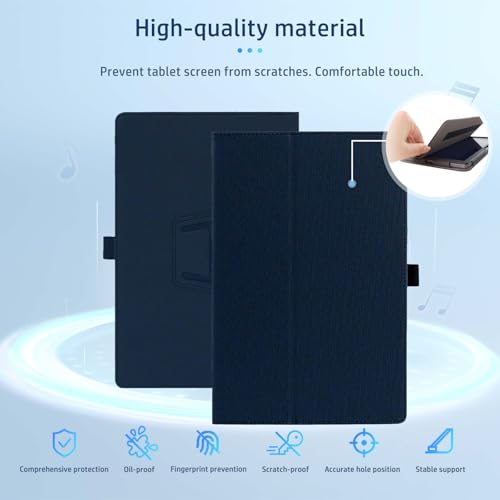 NOUKAJU Case for XPPen Note Pad Tablet 10.95inch,NOUKAJU Tablet Protection Cover,Folding Stand with Pencil Holder and Wrist Strap,Protection Case for XPPen 3 in 1 Color Digital Notebook(Dark-Blue) - Image 2