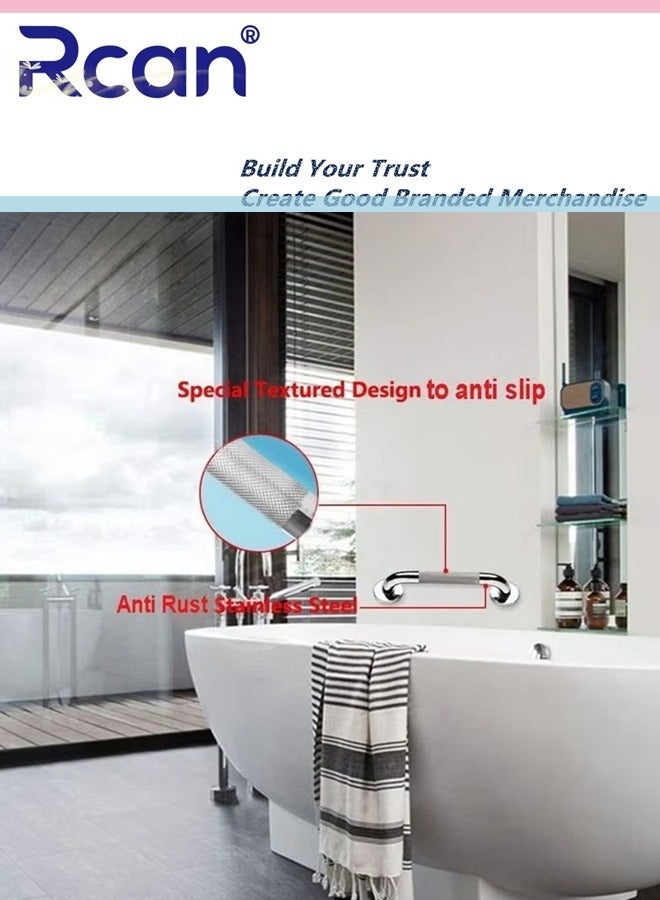 ركان Anti Slip Shower Grab Bar Handle Sturdy Stainless Steel Bathroom Grab Bars Handle 40cm Safety Hand Rail Support for Pregnant Elderly - Image 3