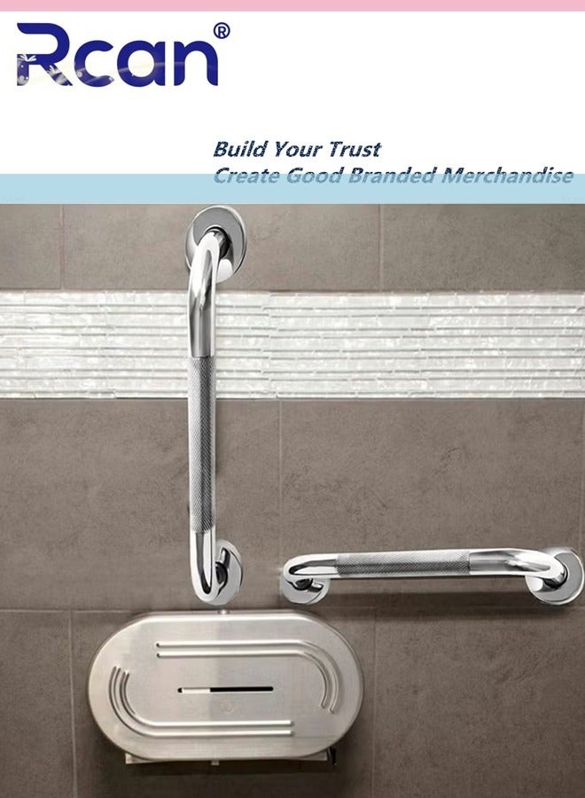 ركان Anti Slip Shower Grab Bar Handle Sturdy Stainless Steel Bathroom Grab Bars Handle 40cm Safety Hand Rail Support for Pregnant Elderly - Image 5