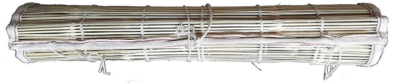 HeeMo Bamboo Solid Curtain 3 x 5 feet Beige Pack of 1 Cordless - Image 3