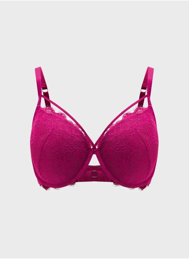 La Senza Plunge Neck Strap Detail  Bra
