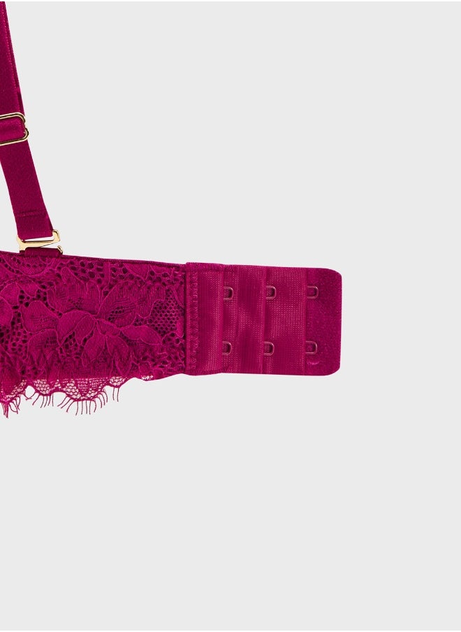 La Senza Plunge Neck Strap Detail  Bra  - Image 4