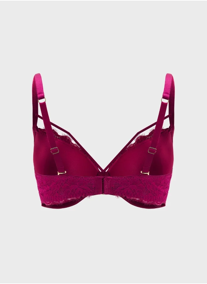 La Senza Plunge Neck Strap Detail  Bra