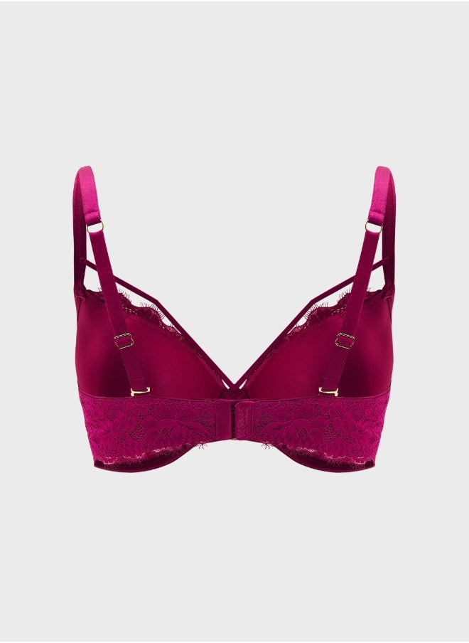 La Senza Plunge Neck Strap Detail  Bra  - Image 2