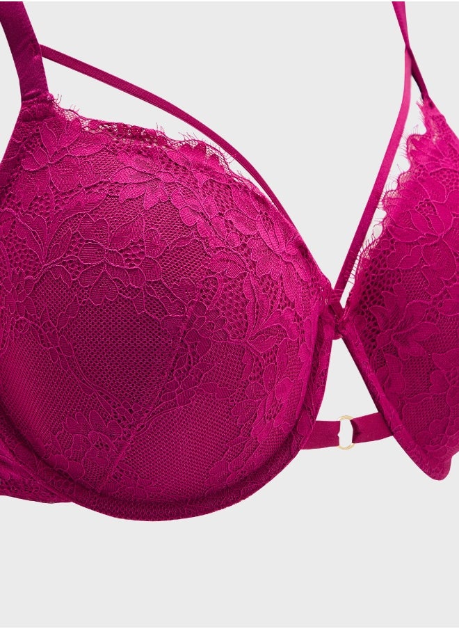 La Senza Plunge Neck Strap Detail  Bra  - Image 3