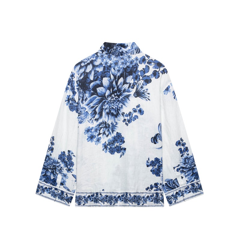 Fashion Popular Style Waist Tie Positioning Elegant Long-Sleeved Dress - Image 3