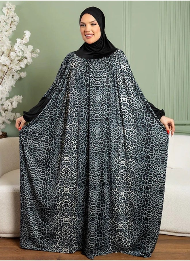 زمرد ثوب صلاة چيرسيه كويتي- عملي مع غطاء الرأس من زمرد فاشون  - Image 2